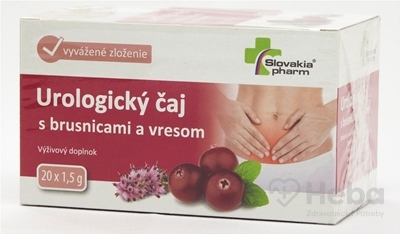 Slovakiapharm Urologický čaj s brusnicami a vresom