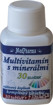 MedPharma MULTIVITAMÍN S MINERÁLMI 30 ZLOŽIEK