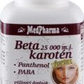 MedPharma BETAKAROTÉN 25.000 m.j.+Pantenol+PABA