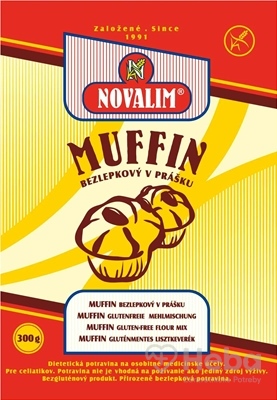 NOVALIM MUFFINY BEZLEPKOVÉ V PRÁŠKU