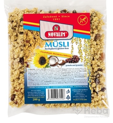 NOVALIM MÜSLI BEZLEPKOVE GRANULOVANÉ