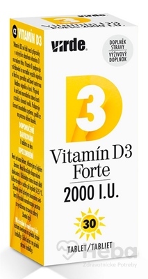 VIRDE Vitamín D3 Forte 2000 I.U.