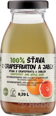 zdravo 100% ŠŤAVA Z GRAPEFRUITOV A JABĹK