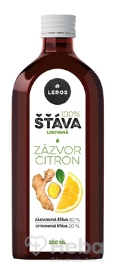 LEROS 100% ŠŤAVA ZÁZVOR CITRÓN