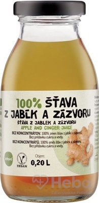 zdravo 100% ŠŤAVA Z JABĹK A ZÁZVORU