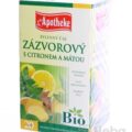 APOTHEKE BIO SELECTION ZÁZVOR. ČAJ S CITR. A MÄTOU