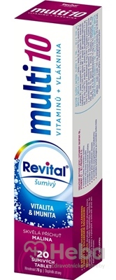 Revital multi 10 vitamínov + vláknina šumivý
