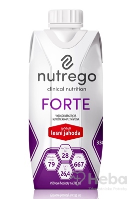 Nutrego FORTE s príchuťou lesná jahoda