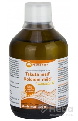 Pharma Activ Tekutá meď + vitamín C