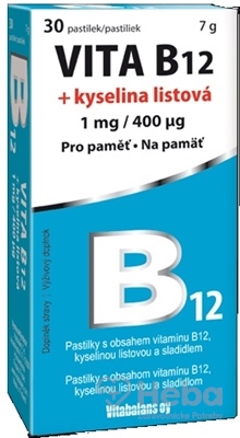 Vitabalans VITA B12 + kyselina listová