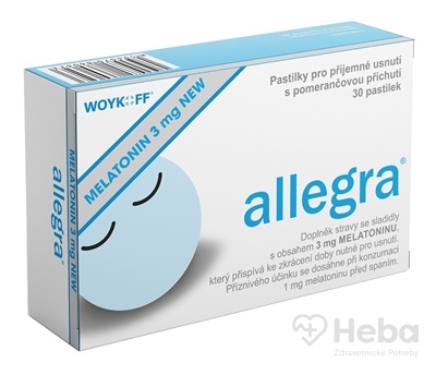 allegra MELATONÍN 3 mg NEW