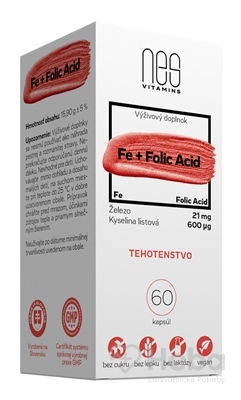 nesVITAMINS Fe 21 mg + Folic Acid 600 µg