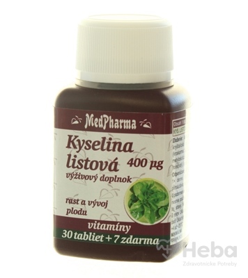 MedPharma KYSELINA LISTOVÁ 400 mcg