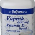 MedPharma VÁPNIK 600 mg + Vitamín D liq.
