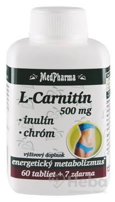 MedPharma L-CARNITÍN 500 MG + INULÍN + CHRÓM