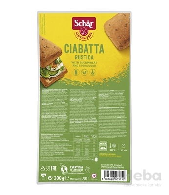 Schär CIABATTA RUSTICA žemle