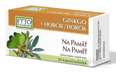 FYTO GINKGO + HORČÍK Na pamäť