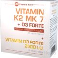 Pharma Activ Vitamín K2 MK 7 + D3 FORTE 1000 I.U.