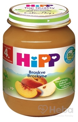 HiPP Príkrm ovocný Broskyne