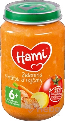 Hami príkrm Zelenina s morkou a paradajkami