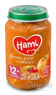 Hami príkrm Cestoviny s tekvicou a kuraťom