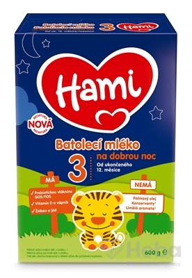 Hami 3 Batoľacie mlieko Na dobrú noc
