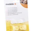 MEDELA 2 ventily vr. 6 bielych membrán