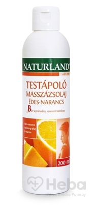 NATURLAND OŠETRUJÚCI MASÁŽNY OLEJ SLADKÝ POMARANČ