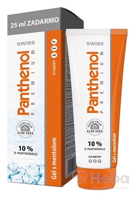 SWISS Panthenol PREMIUM Gél s mentolom