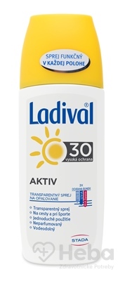 Ladival AKTIV SPF 30 Transparentný sprej