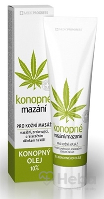 Konopné mazanie 10% konopného oleja