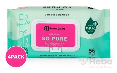 Petite&Mars Vlhčené obrúsky SO PURE
