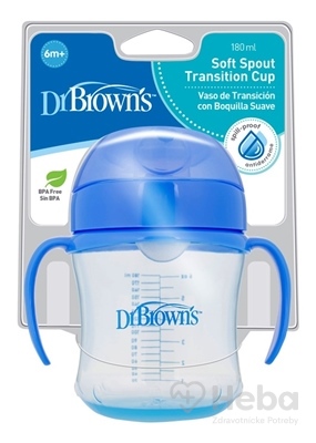 Dr.BROWN´S HRNČEK S MÄKKÝM NÁUSTKOM 180 ml