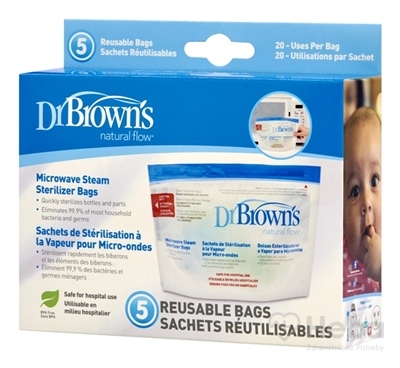 Dr.BROWN´S VRECKÁ NA STERILIZOVANIE FLIAŠ