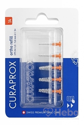 CURAPROX CPS 14 ortho refill oranžová