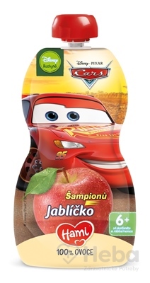 Hami Disney Cars ovocná kapsička Jabĺčko