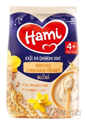 Hami mliečna kaša krupicová s vanilkovou príchuťou