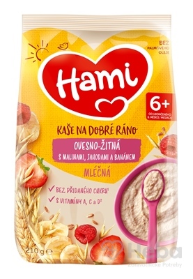 Hami mliečna kaša ovseno - ražná na dobré ráno