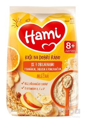 Hami mliečna kaša so 7 obilninami na dobré ráno