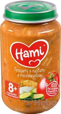 Hami príkrm Špagety s paradajkami a mozzarellou