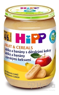 HiPP Príkrm BIO Jablká a banány