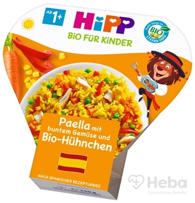 HiPP BIO Paella so zeleninou a kuracím mäsom