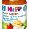 HiPP Príkrm Špagety s rajčinami a mozzarellou