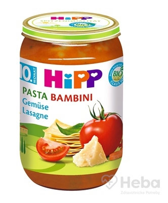 HiPP BIO PASTA BAMBINI Zeleninové lasagne