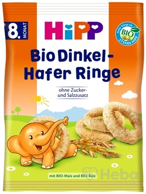 HiPP BIO Špaldové-ovsené prstienky