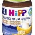 HiPP BIO KAŠA Dobrú noc Krupicová s banánom