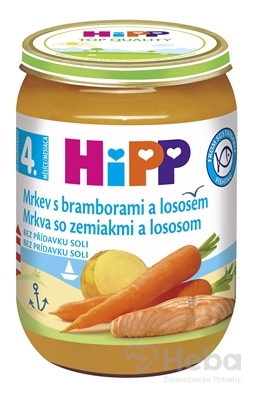 HiPP Mrkva so zemiakmi a lososom
