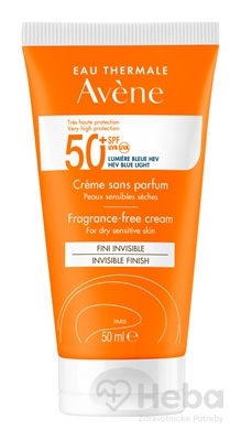 AVENE KRÉM bez parfumácie SPF50+ INVISIBLE FINISH
