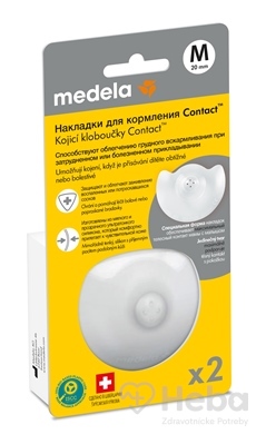 MEDELA Kontaktné dojčiace klobúčiky v krabičke
