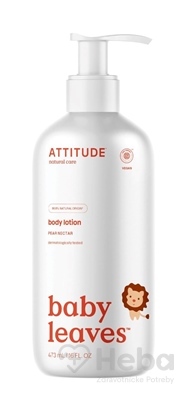 ATTITUDE Baby leaves Detské telové mlieko